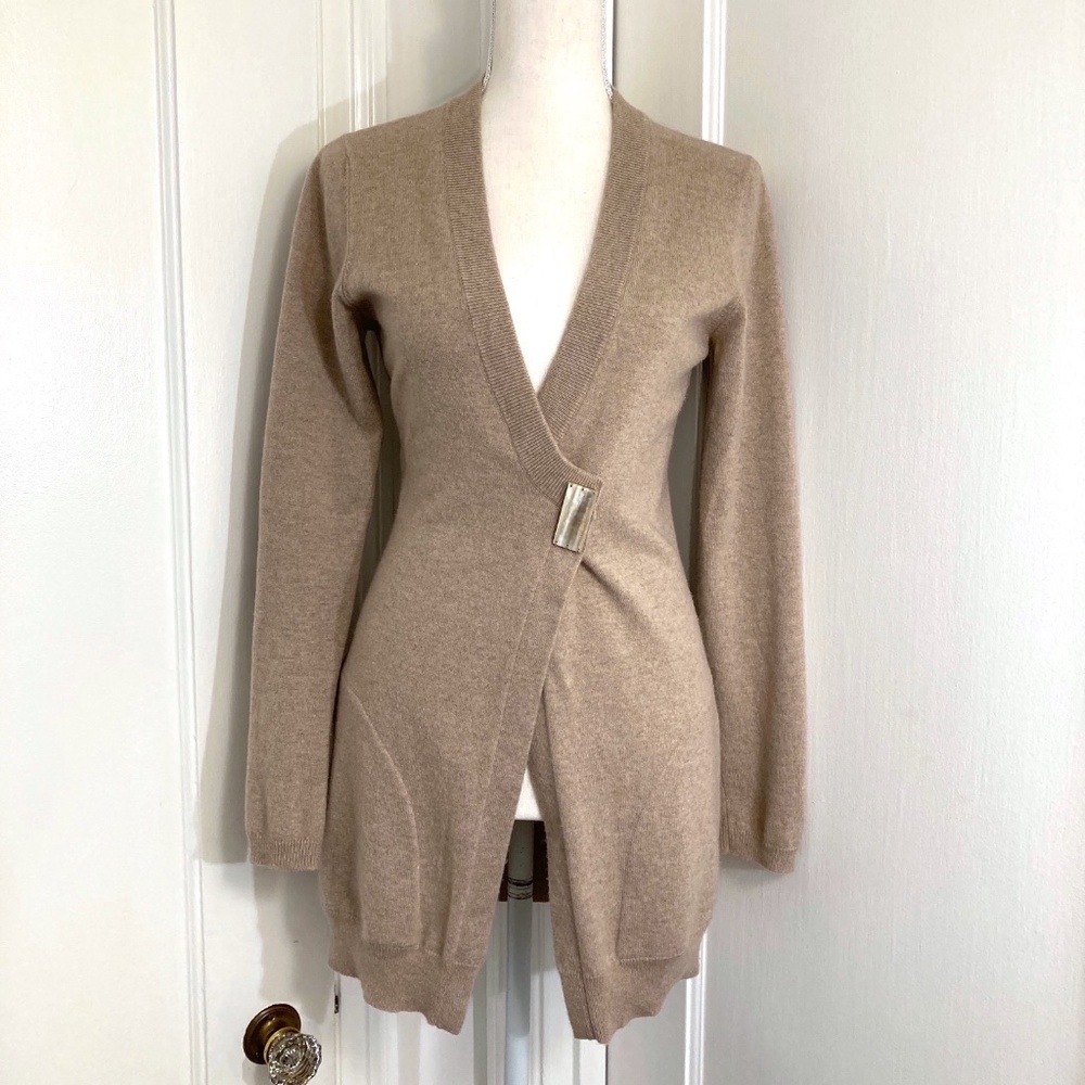 Brunello Cucinelli Beige Wrap Cardigan